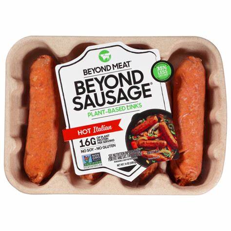 Beyond Sausage Hot Italian 4pk 400g $16.5(was $21.95) at La Vida Vegan