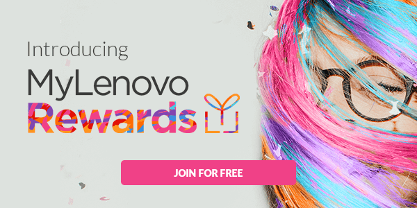 Get 2.55% back with every dollar spent when you join MyLenovo Rewards