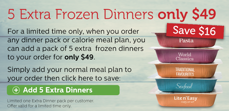Save $16 on 5 extra Frozen dinners only $49