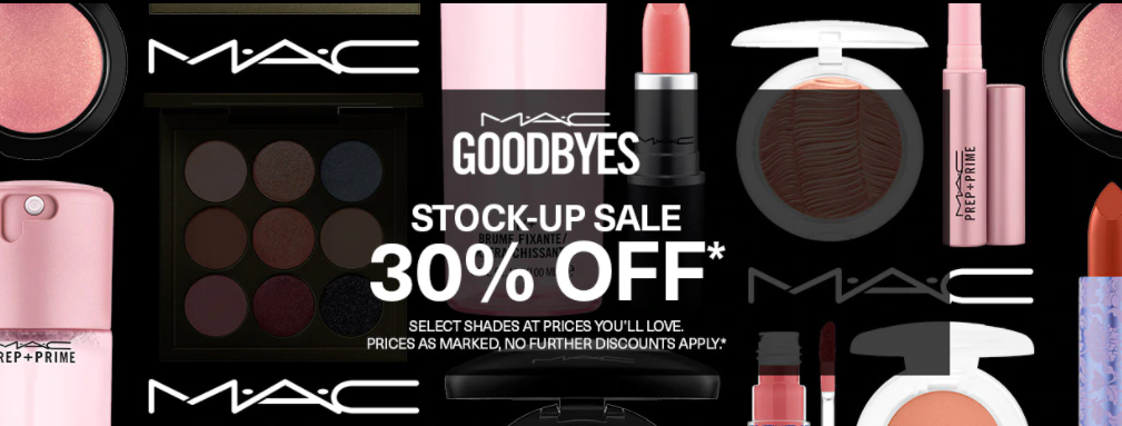 Get up to 30% select shades at Mac Cosmetics Australia