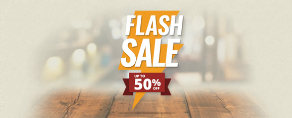 Up to 50% OFF Flash sale