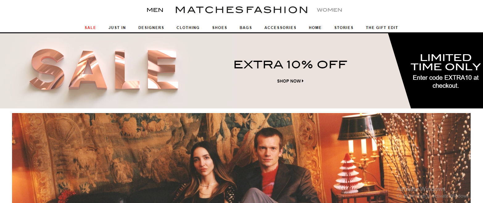 Up to 60% OFF sale items + extra 10% OFF with Matches Fashion promo code