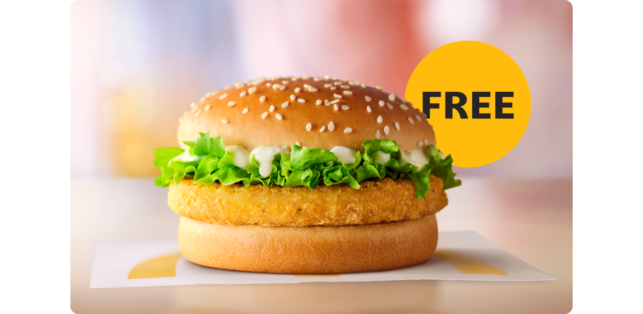 FREE McChicken when you spend $20+ on Macca’s faves with Doordash coupon