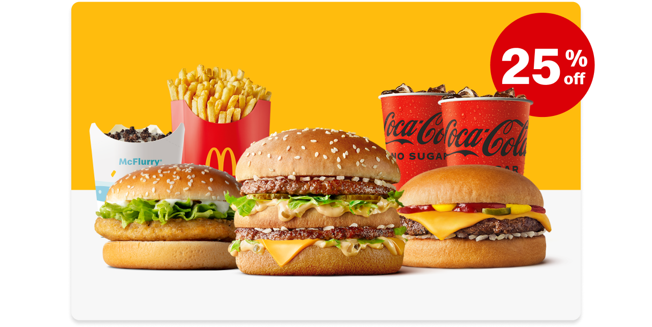 25% off your McDonald’s order via Deliveroo[min. spend $30]