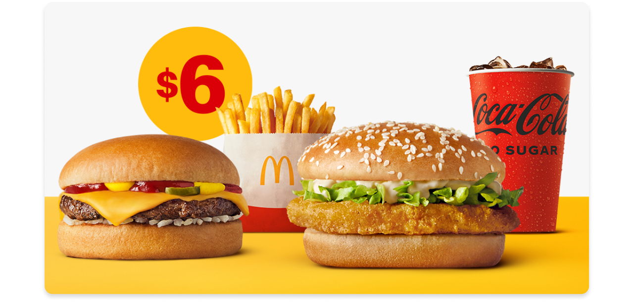 MyMacca's this week deal - $6 Small McChicken and Cheeseburger deal