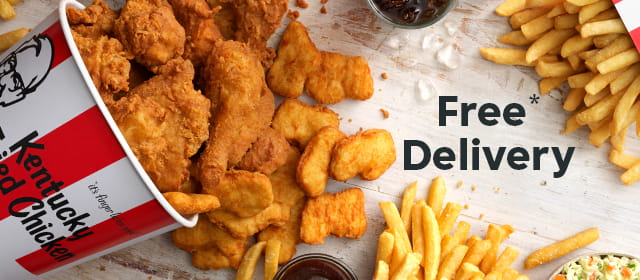 Enjoy FREE Delivery on KFC favourites via Menulog with promo code(min. spend $30)