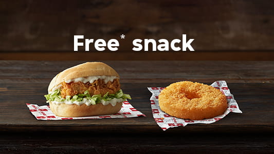 Free Snack(Choose Pineapple Fritter or Herb Mayo Snack Sub) with $20+ spend @Red Rooster via Menulog