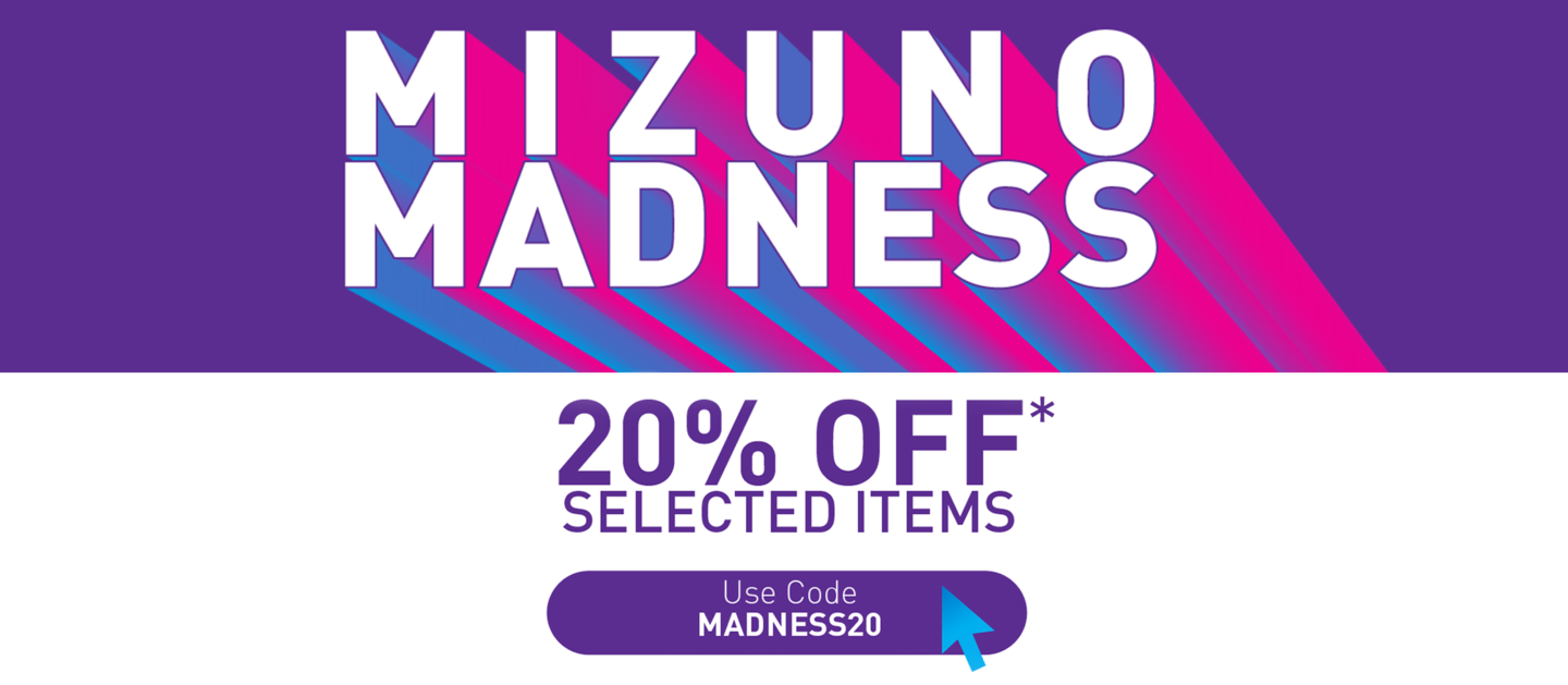 Mizuno Madness extra 20% OFF selected full-priced & sale items with coupon
