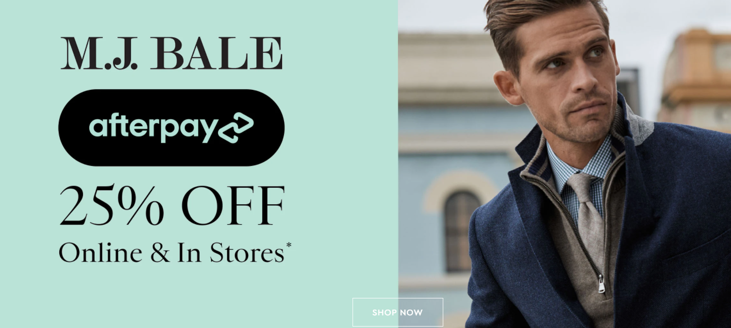 25% off store wide for Afterpay Day