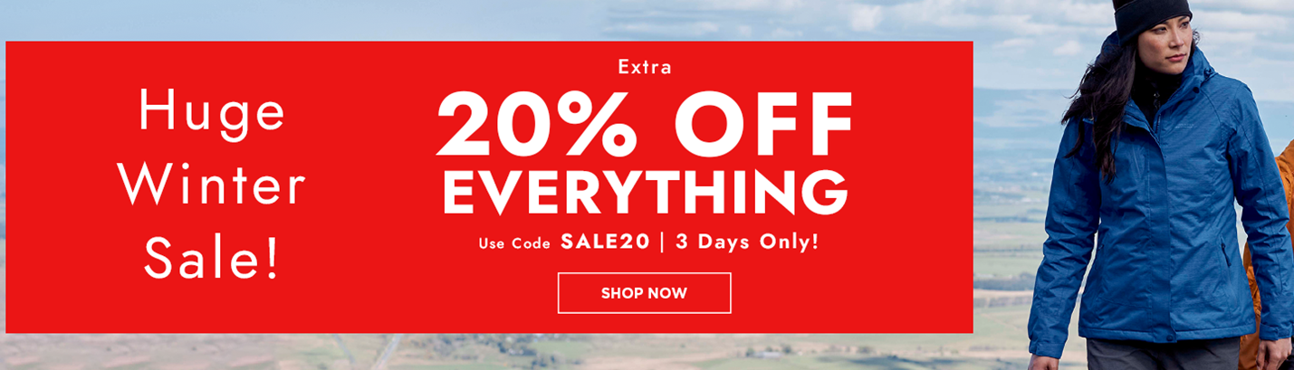 Extra 20% OFF on your order with Mountain Warehouse promo code