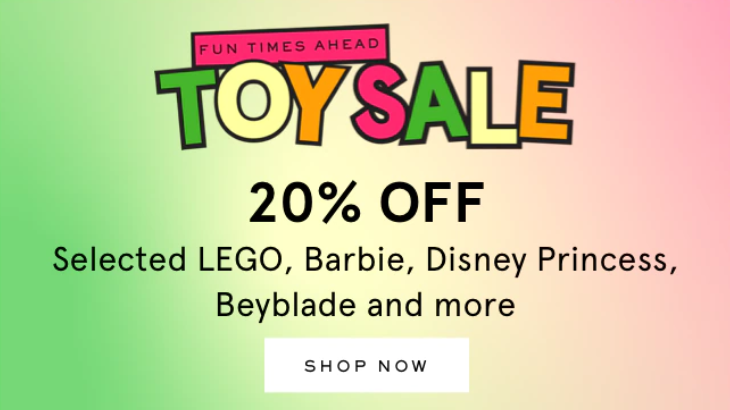 Myer Toy sale 20% OFF on selected LEGO, Barbie, Disney Princess & more