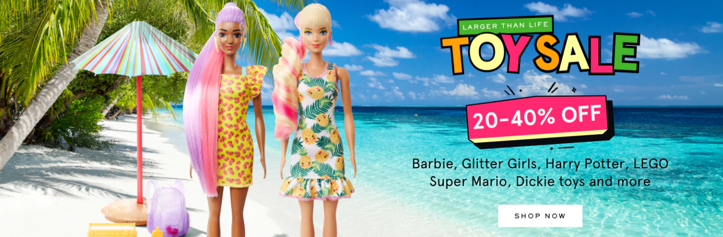 Myer Toy sale 25-40% OFF on Barbie, Harry Potter, Lego Super Mario, Fisher-Price & more