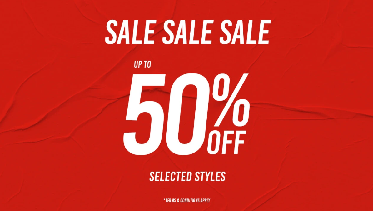 Up to 50% off Mid Season Sale