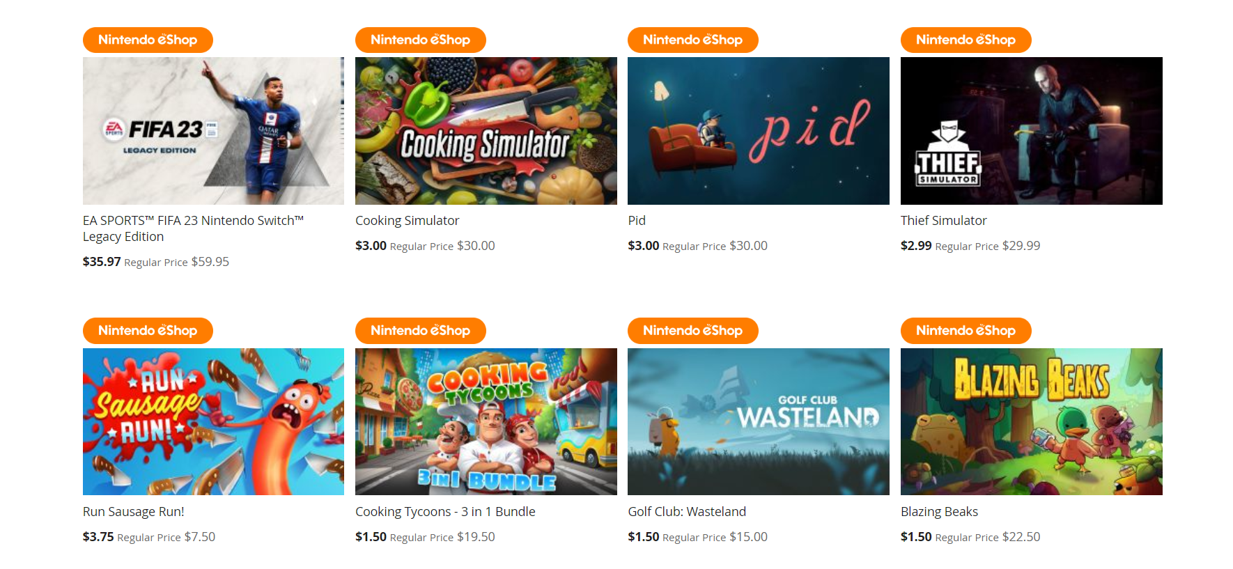 Up to 75% OFF on thousands of digital games at Nintendo eShop