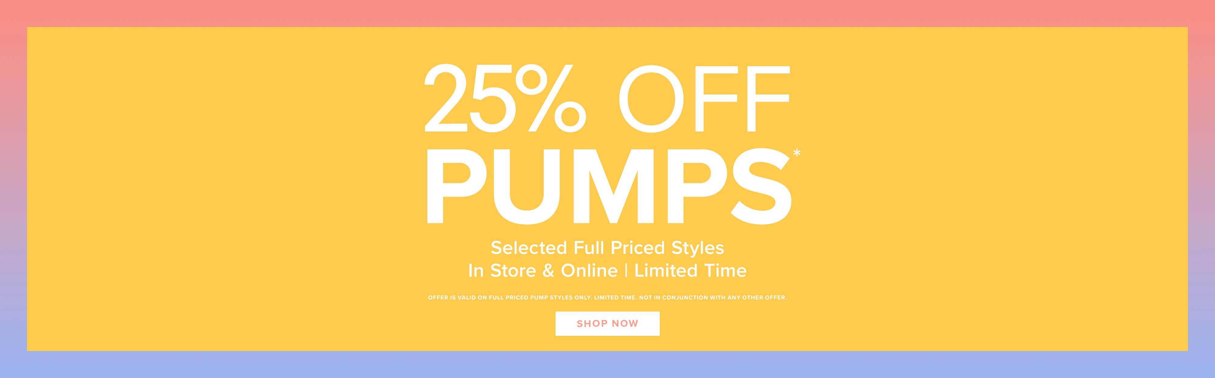 Nine West 25% OFF selected full priced Pump styles