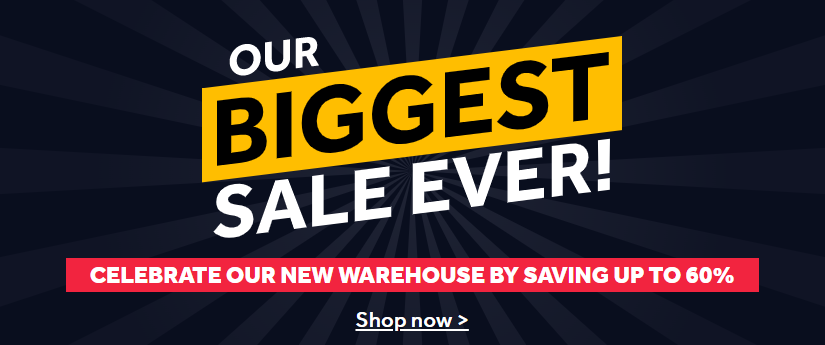 Up to 60% OFF on Biggest New Warehouse sale at Nisbets