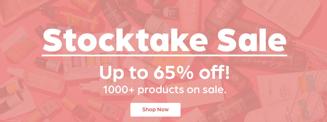 Up to 65% OFF on Stocktake sale on 1000+ products