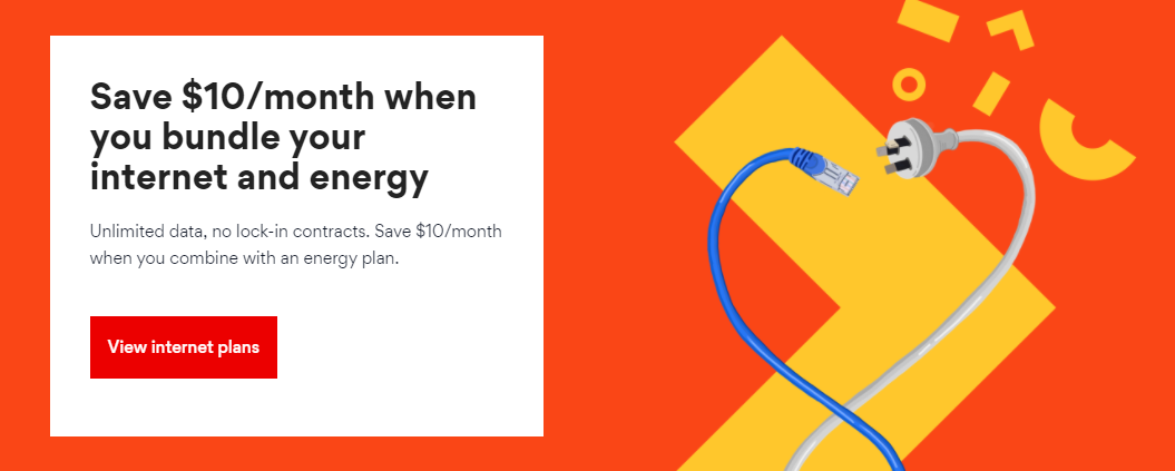 Save $10/month when you bundle your internet and energy