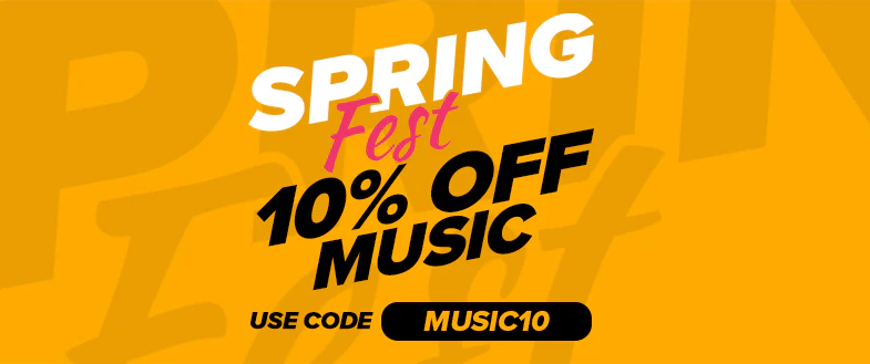 Get 10% off selected Music products