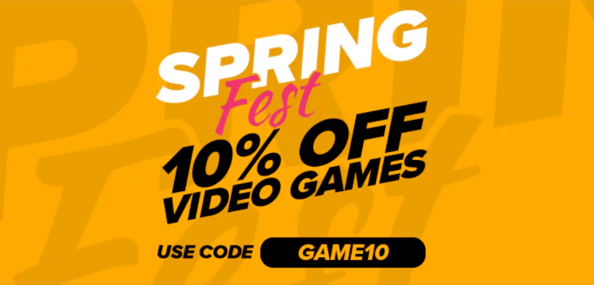 Save extra 10% OFF on video games