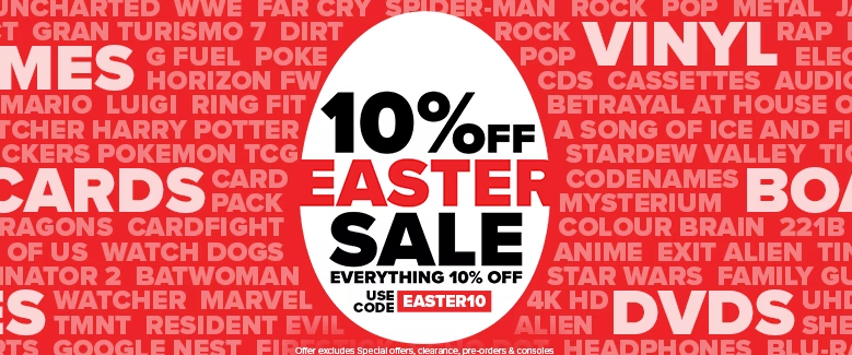 Ozgameshop Easter sale extra 10% OFF on everything with promo code