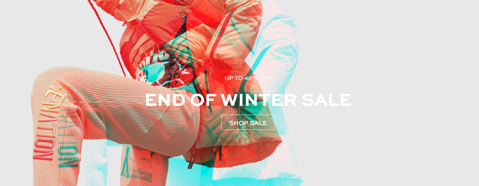 Up to 40% OFF on End of Winter sale