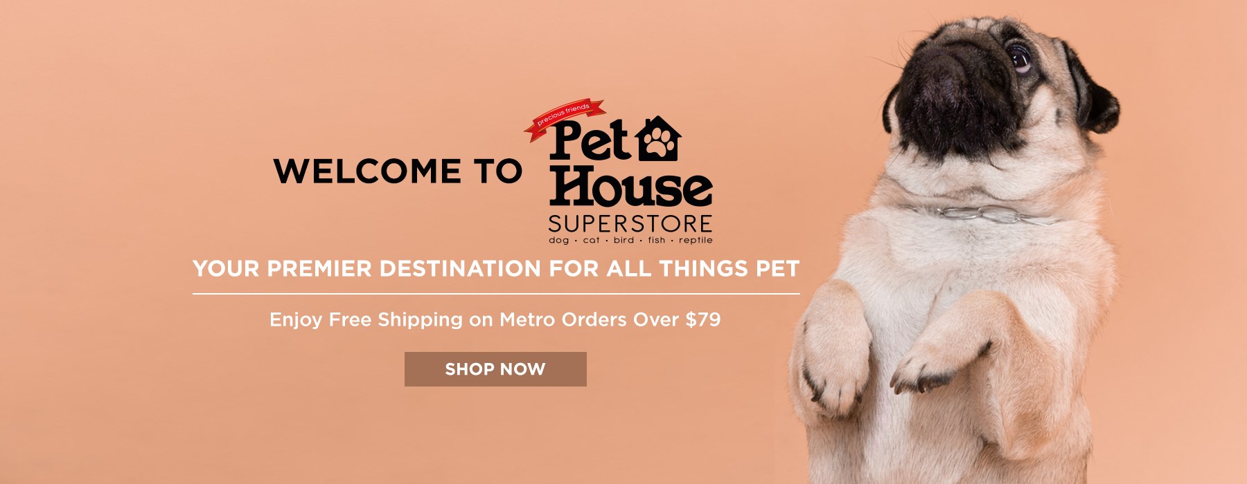 Extra $10 OFF with min. spend $100 at Pet House