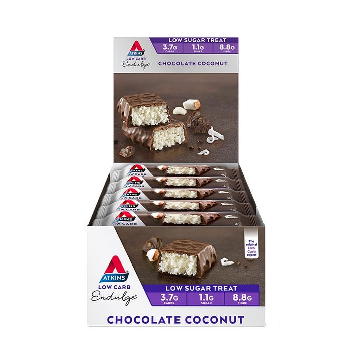 39% OFF on Atkins Endulge Chocolate Coconut Bar 40g X 15 now $29.95
