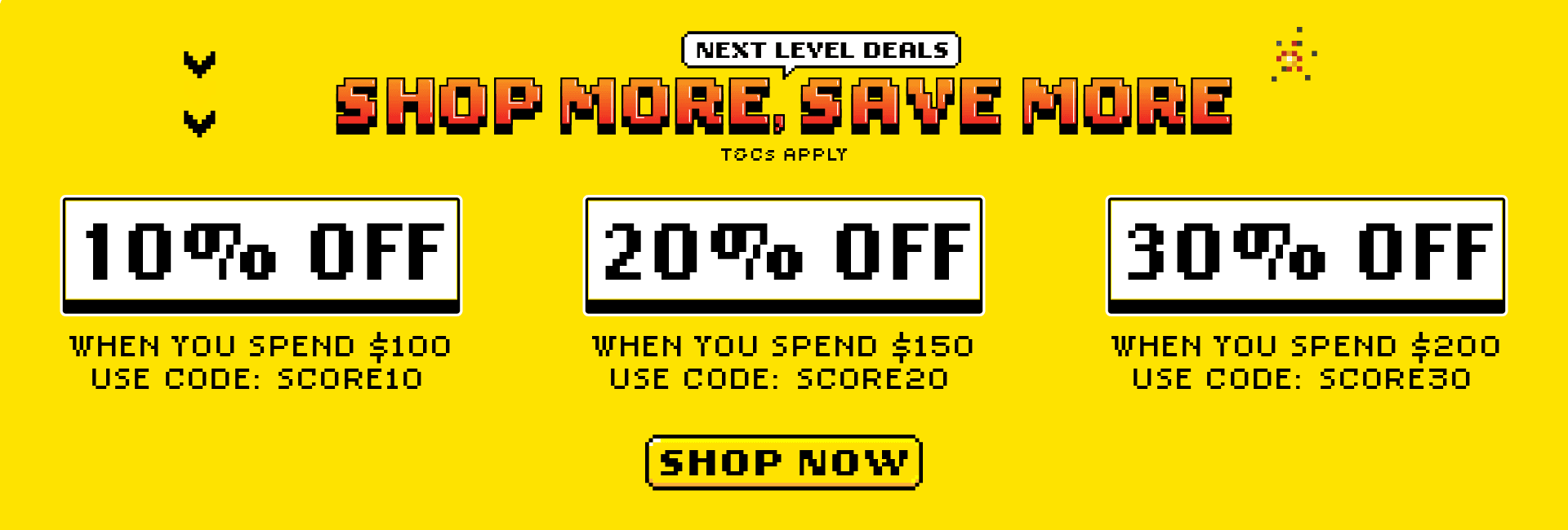Spend & Save - Extra Up to 30% OFF