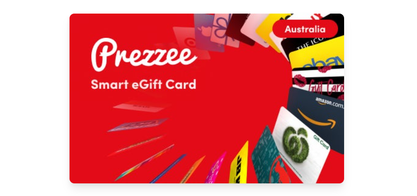 Get Prezzee Smart eGift Card with 100's of top brands from $10