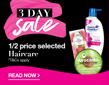 3 Day sale - up to 50% OFF on oral care, skincare, haircare & make up