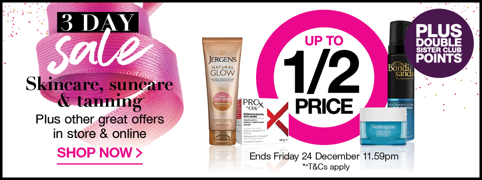 Priceline up to 50% OFF on makeup brands, fragrances, & more plus Double Sister Club points