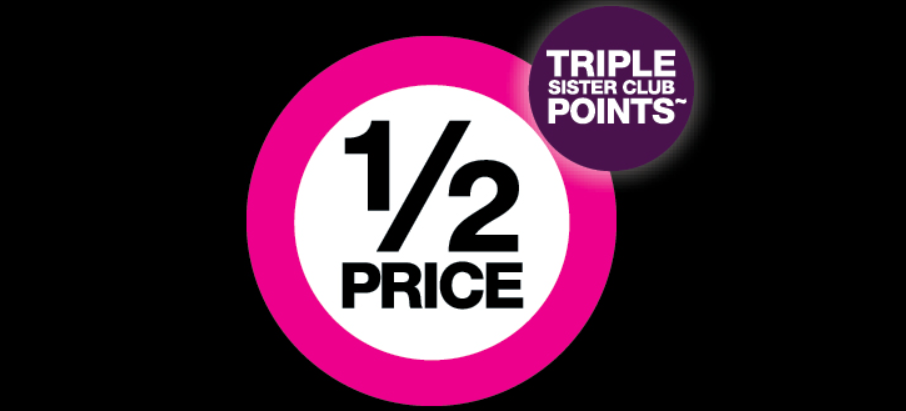 Priceline Pink Friday: 50% OFF big brands + Triple Sister Club points, Free shipping $50+