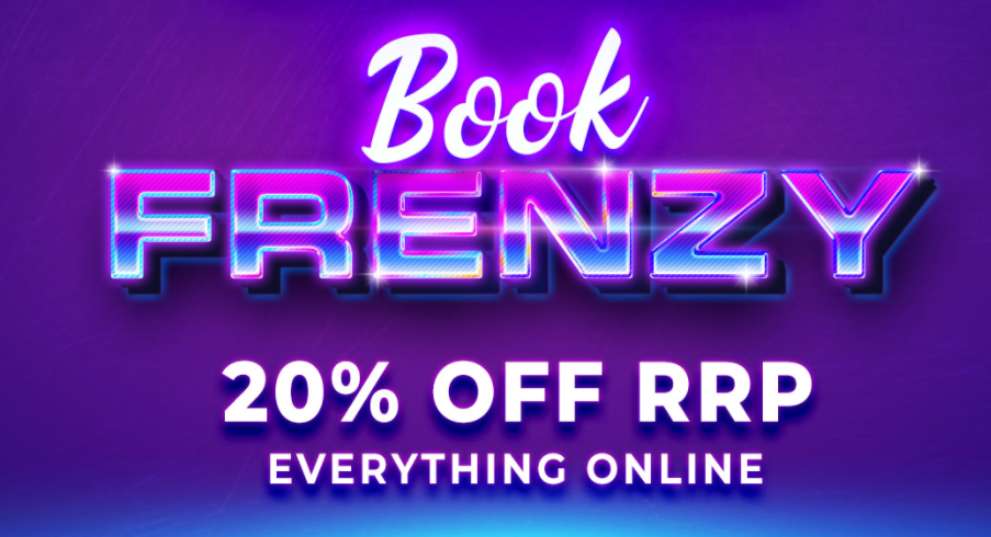 QBD Books 20% OFF RRP everything online at Book Frenzy sale