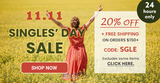 Quicklens Singles' Day extra 20% OFF + free shipping over $150 with promo code