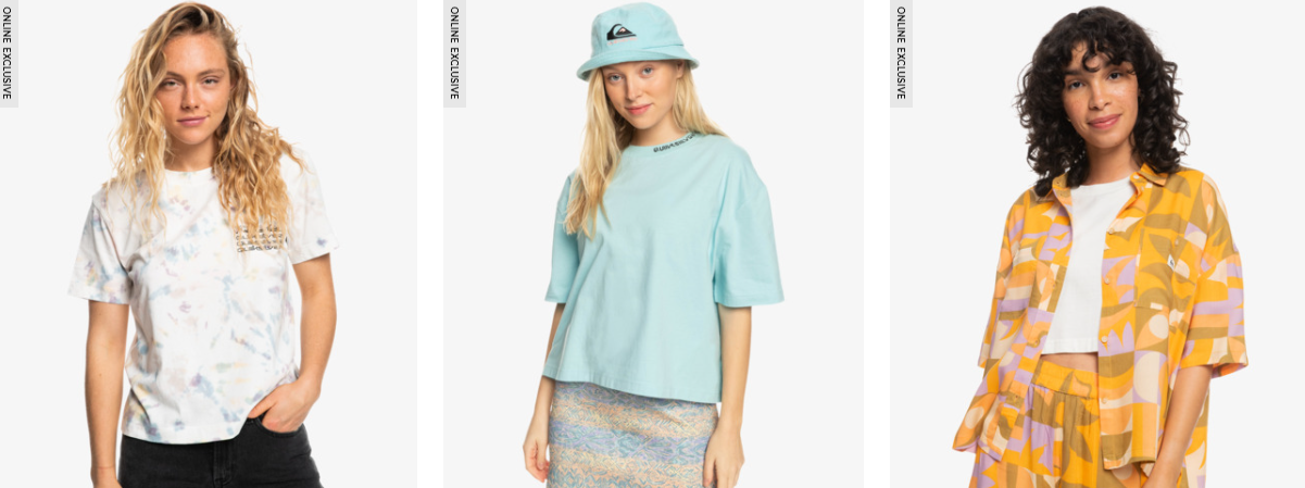 Extra 30% OFF on women's clothing and accessories with promo code at Quiksilver