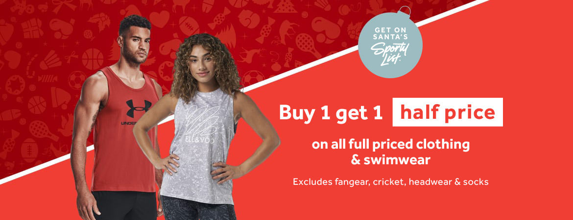 Buy 1 get 1 50% OFF on all full priced clothing & swimwear