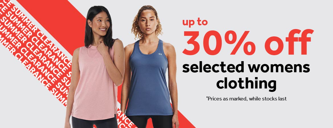 Rebel Sports up to 30% OFF on selected women clothing
