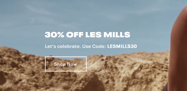 Take 30% OFF Les Mills styles with promo code @ Reebok