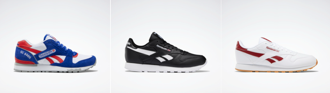 Reebok extra 20% OFF on full price Classic leather styles with discount code