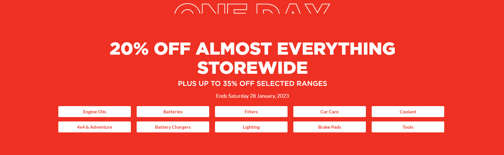 25% OFF almost everything + 35% OFF selected products @ Repco