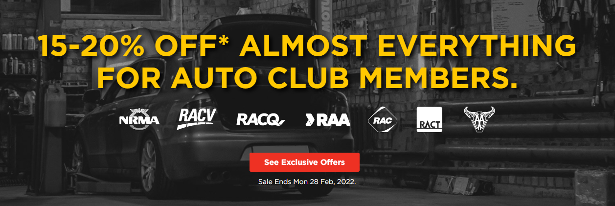 Repco 15-20% OFF on almost everything for Auto Club members including tools, parts, oils & more