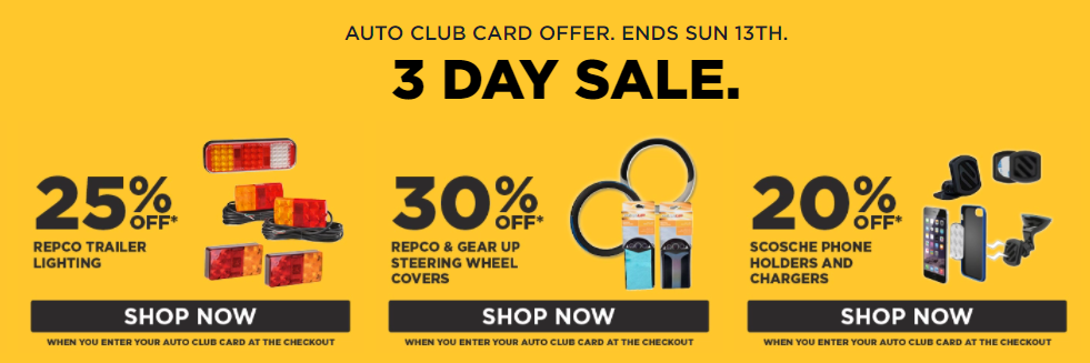 Repco Auto Club offer up to 30% OFF on adhesives, lighting, covers, car care & more