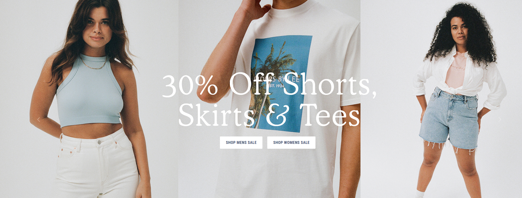 30% OFF shorts, skirts & tees @ Riders By Lee