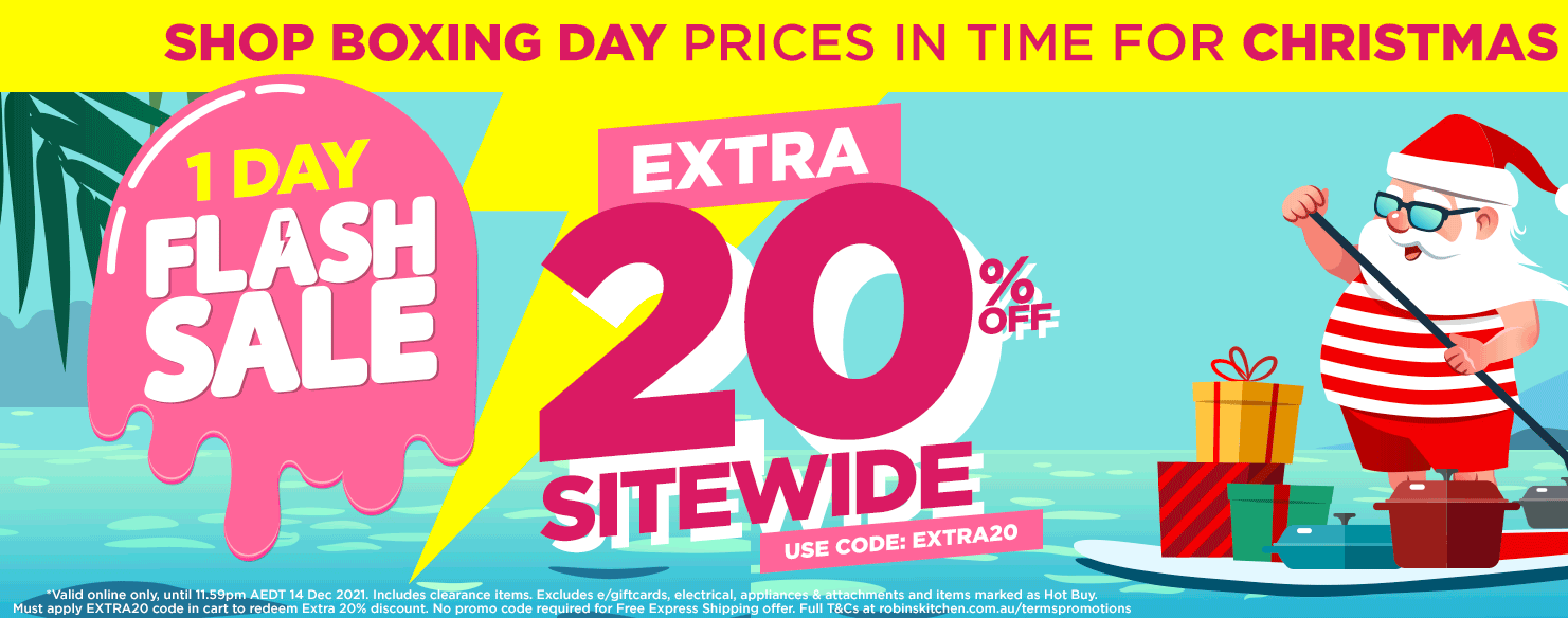 Robins Kitchen sale extra 20% OFF sitewide with discount code + free express shipping over $120
