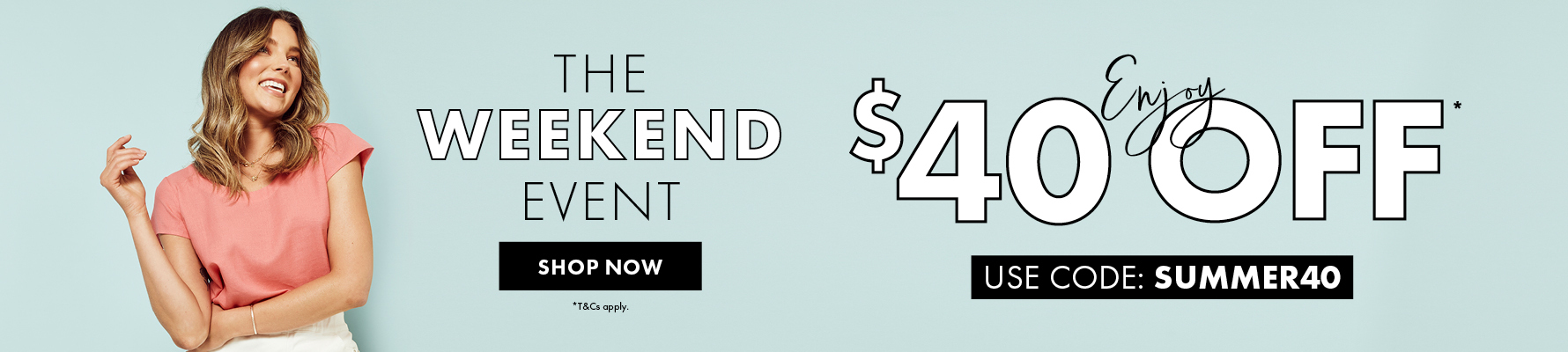 Rockmans Weekend Event Extra $40 OFF $100 with coupon code