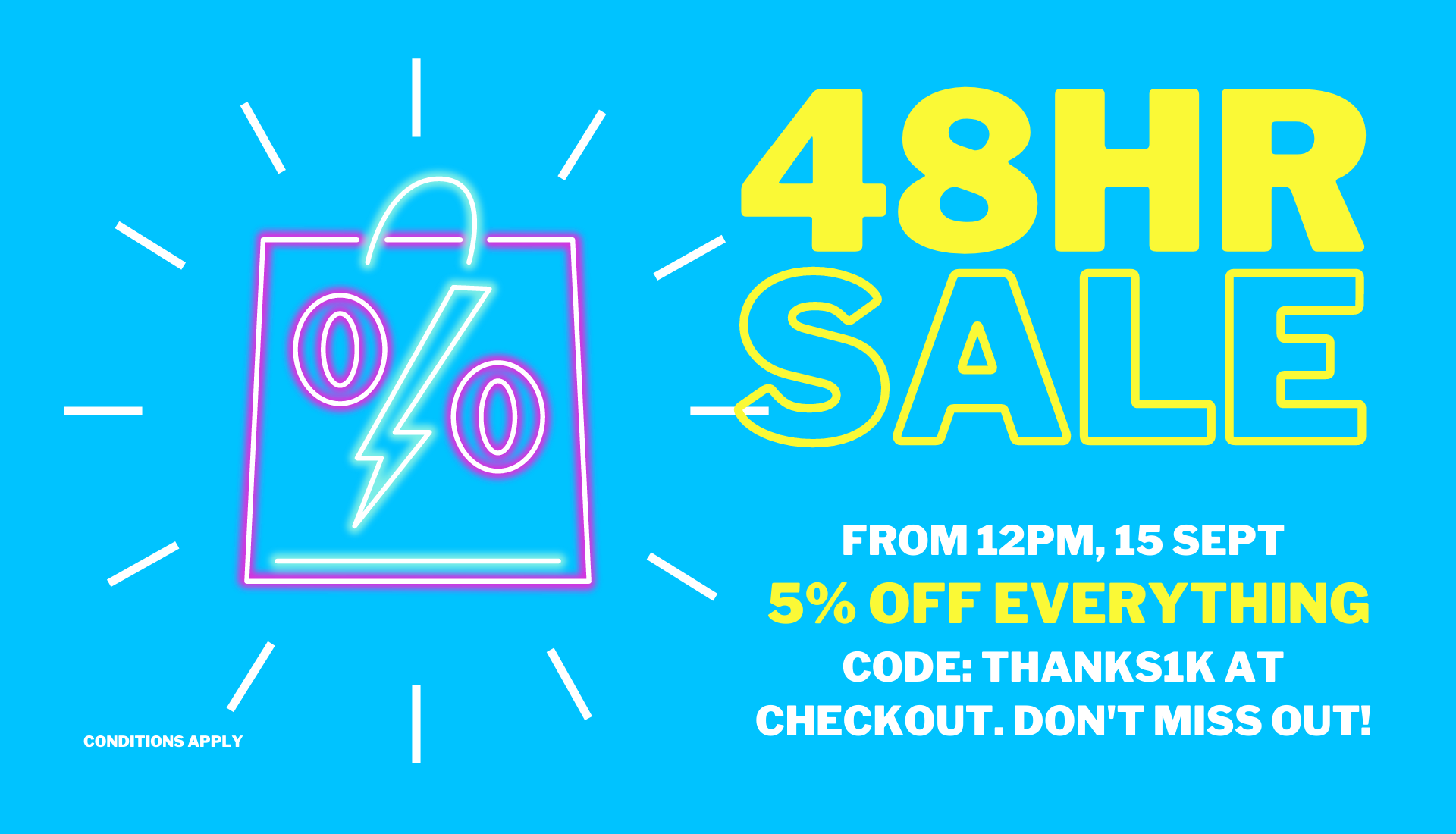 FLASH SALE - 48hrs. 5% Off Everything! Inc. Hardware, Chain, Fittings, Building Supplies