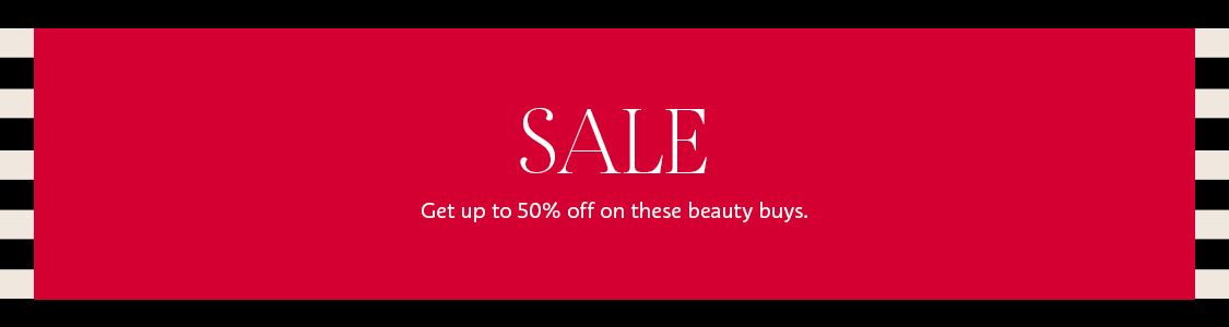 Save up to 50% OFF on sale beauty products