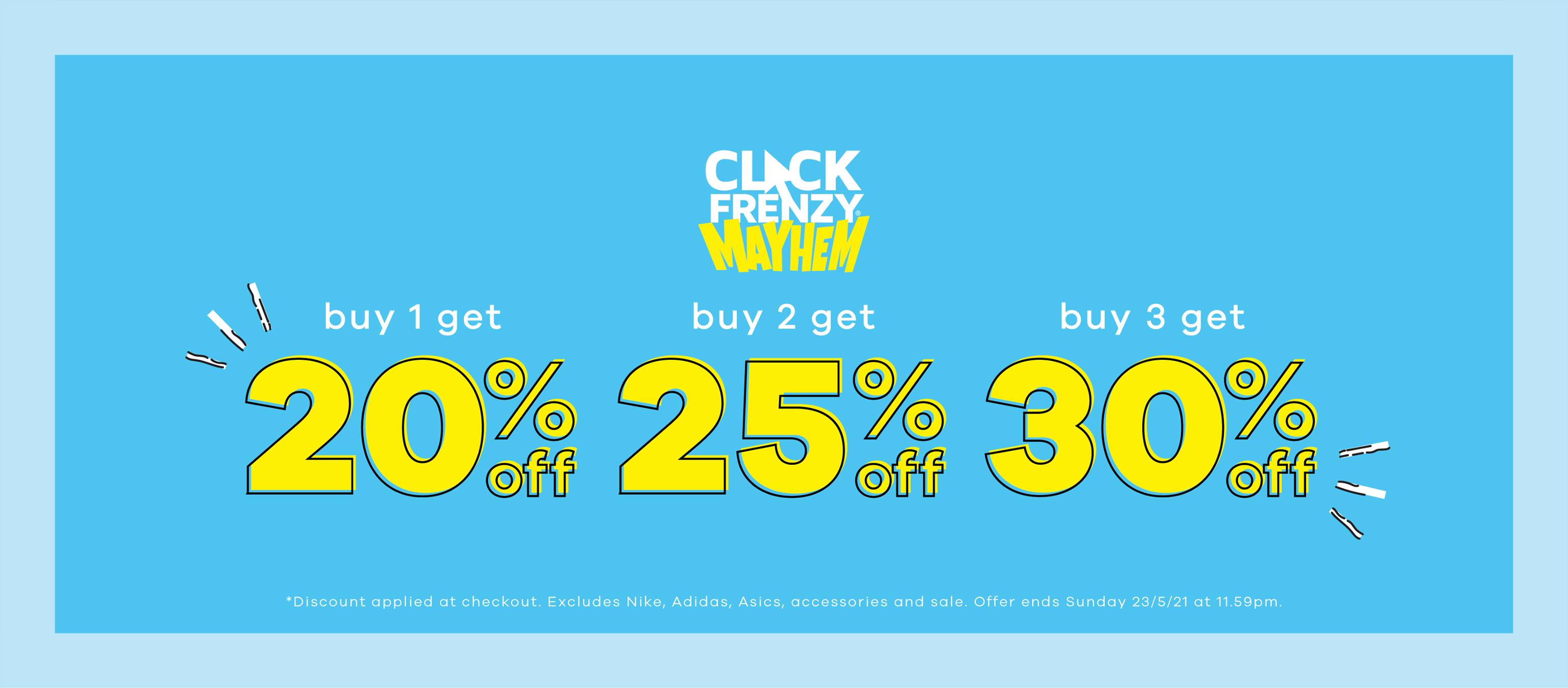 Save up to 30% OFF on Click Frenzy sale