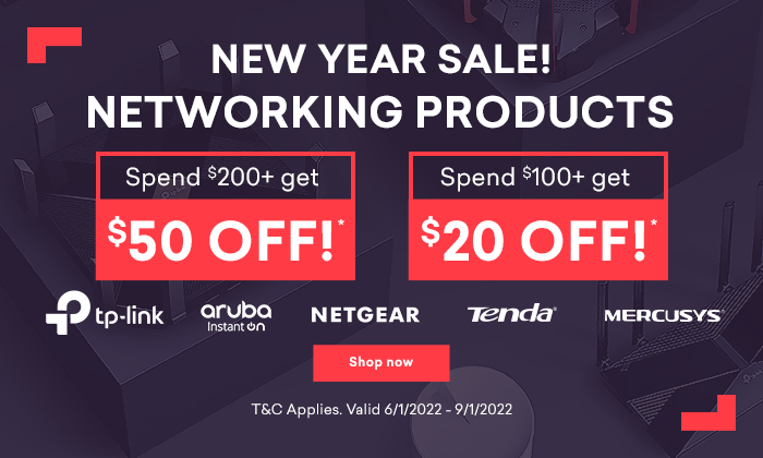 Shopping Express spend & save up to $50 OFF on networking products from Netgear, TP Link, & more